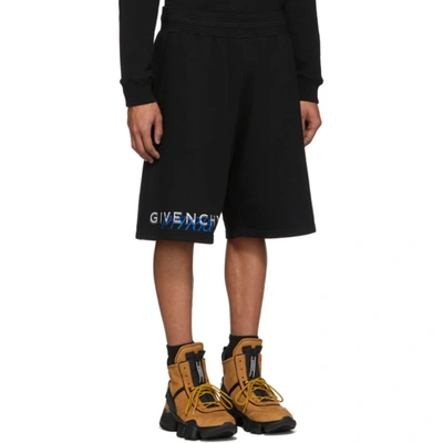 Shop Givenchy Black Boxing Amore Shorts In 001-black