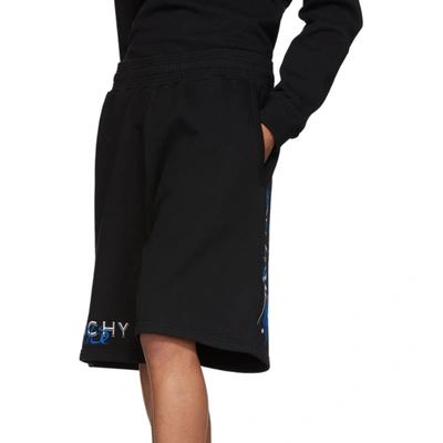 Shop Givenchy Black Boxing Amore Shorts In 001-black