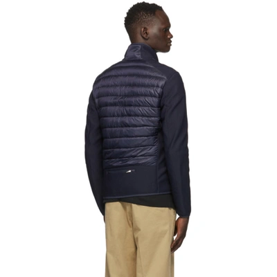 Shop Parajumpers Navy Down Jayden Hybrid Jacket In 562 Navy