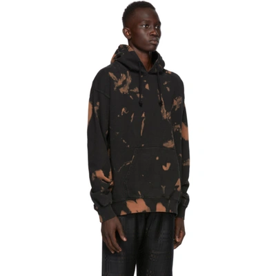 Shop Cmmn Swdn Black & Brown Bleach Shawn Hoodie In Brown Blch