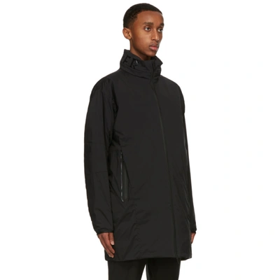 Shop Moncler Black Down Chartres Coat In 999 Black