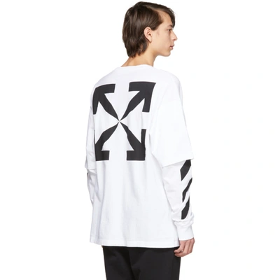 Shop Off-white White Double Sleeve Mona Lisa T-shirt