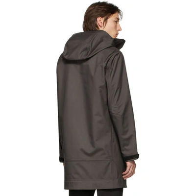 Shop Bottega Veneta Grey Zip-up Coat In 2099 Lt Brw