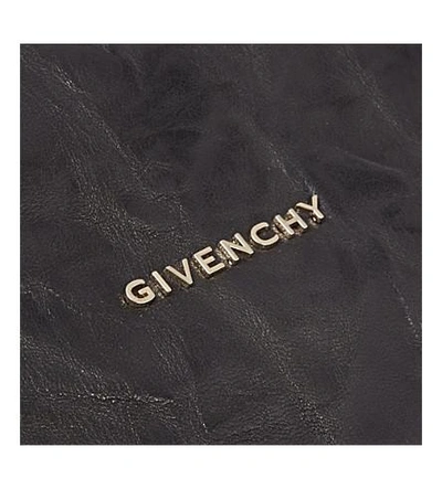 Shop Givenchy Pandora Small Washed Leather Satchel In Medium+red
