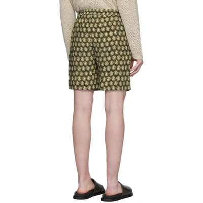 Shop Nanushka Green Doxxi Shorts In Batik