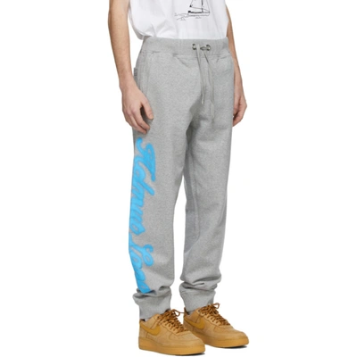 Shop Helmut Lang Grey Saintwoods Edition Hl Taxi Lounge Pants In Vapor Heather