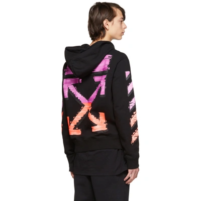 Off-white Men's Marker Arrows Slim Pullover Hoodie In Black | ModeSens