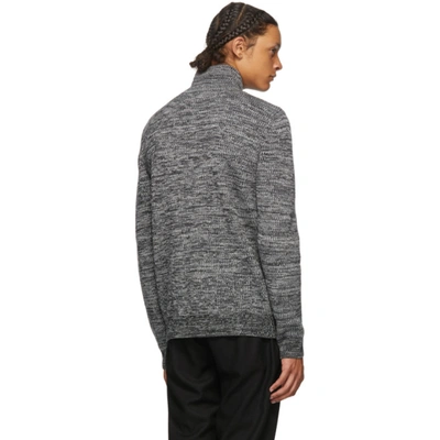 Shop Jw Anderson Grey Roll Neck Half-zip Sweater In Fsl Gry 940