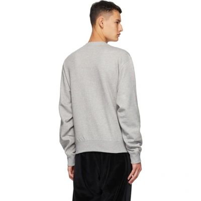 Shop Kenzo Grey Sport Crewneck In 94 Pearl Gr