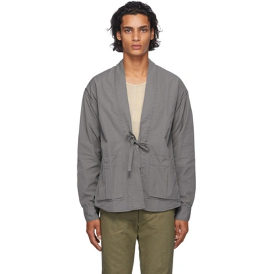 Shop Visvim Grey Lhamo Shirt