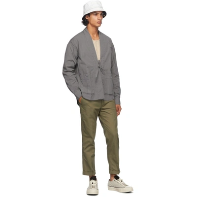 Shop Visvim Grey Lhamo Shirt