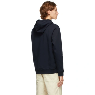 Shop Norse Projects Navy Vagn Hoodie