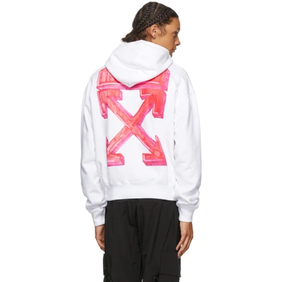 Shop Off-white White Marker Arrows Hoodie