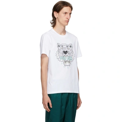 Shop Kenzo White Tiger T-shirt In 1 White