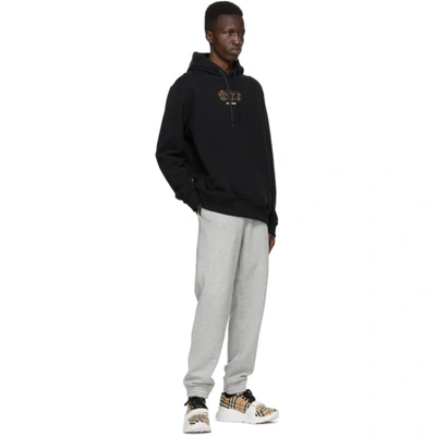 Shop Burberry Black Winton Globestar Hoodie