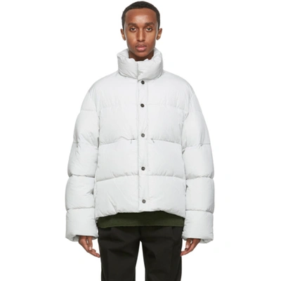 Shop Jacquemus Grey La Doudoune Blouson Coat