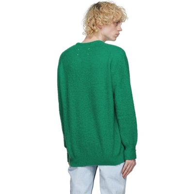 Shop Maison Margiela Green Gauge 7 Sweater In 639 Greenfl