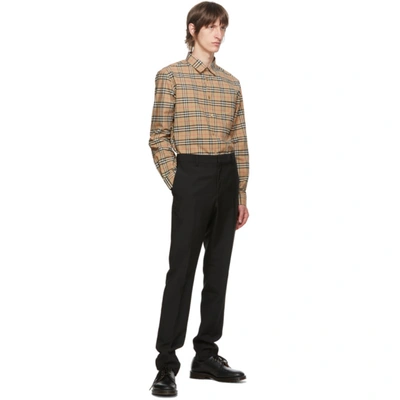Shop Burberry Beige Check Simpson Shirt In Beige A7028