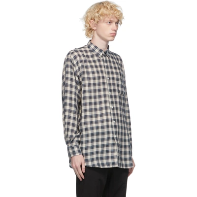 Shop Hope Navy Pocket Shirt In Blue Check