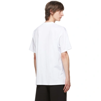 Shop Burberry White Emerson T-shirt In White A1464