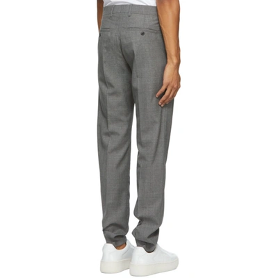 Shop Ami Alexandre Mattiussi Grey Cigarette Fit Trousers In Grey 055