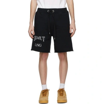 Shop Helmut Lang Black Saintwoods Edition Hl Ocean Shorts In Basalt Black