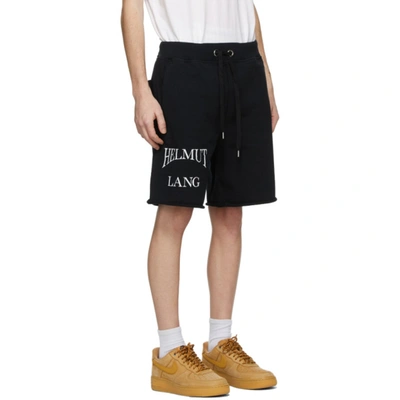 Shop Helmut Lang Black Saintwoods Edition Hl Ocean Shorts In Basalt Black