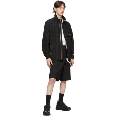 Shop Burberry Black Cut-out Boy Fit Shorts