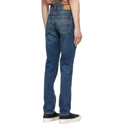 Shop Nudie Jeans Blue Steady Eddie Ii Jeans In Dkclassic