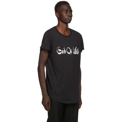 Shop Ann Demeulemeester Ssense Exclusive Black 'god Of Wild' Fine T-shirt In 099 Black