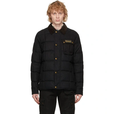 Shop Belstaff Black Down Ranger Jacket In 9900 Black