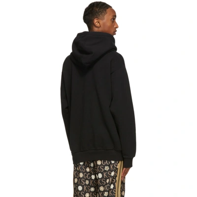 Shop Gucci Black Disney Edition Donald Duck Hoodie In 1043 Black/