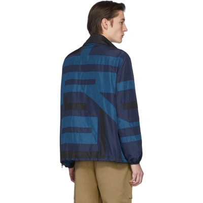 Shop Etro Black & Blue Neutra Sportswear Jacket In 202 Mublue