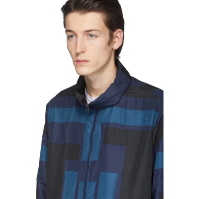 Shop Etro Black & Blue Neutra Sportswear Jacket In 202 Mublue