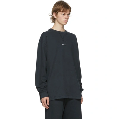 Shop Acne Studios Black Logo Sweatshirt