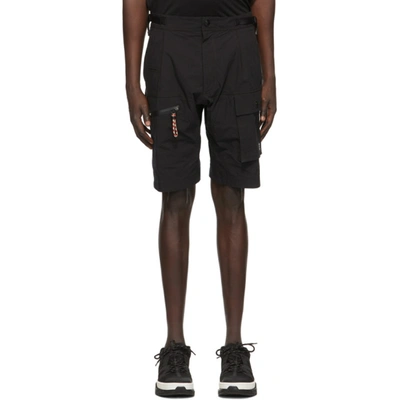 Shop Burberry Black Combat Shorts In Black A1189