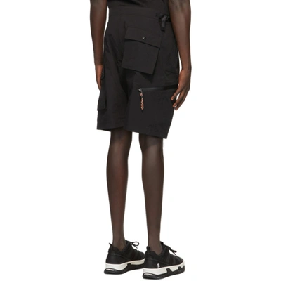 Shop Burberry Black Combat Shorts In Black A1189