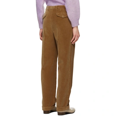 Shop Gucci Tan Cotton Corduroy Trousers In 2167 Fancy