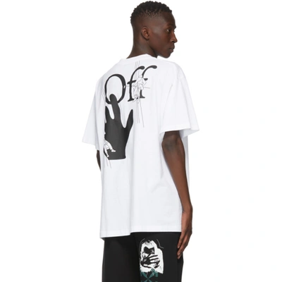 Shop Off-white White Hand Painters T-shirt In Whtie