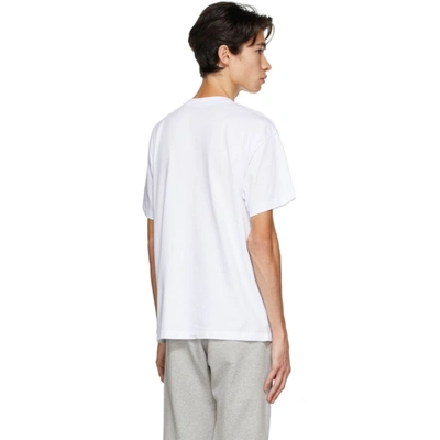 Shop Rassvet White Check Panel T-shirt In 3 White