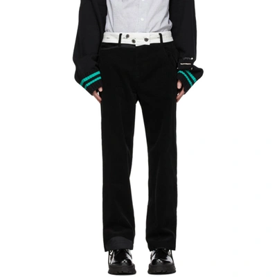 Shop Ader Error Black Baus Trousers