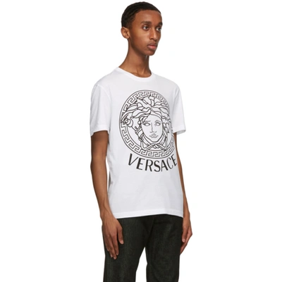 Shop Versace Ssense Exclusive White Medusa T-shirt In A2048 Wht/b