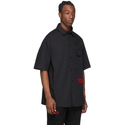 Shop 424 Black Logo Short Sleeve Shirt