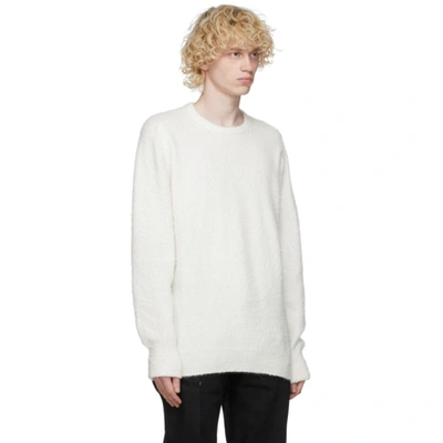 Shop Maison Margiela Off-white Gauge 7 Sweater In 101 Offwhit