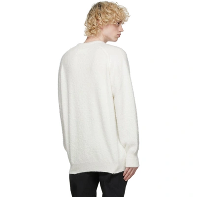 Shop Maison Margiela Off-white Gauge 7 Sweater In 101 Offwhit