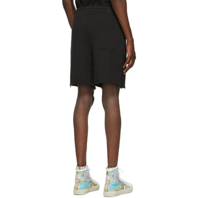 Shop Amiri Black Logo Core Sweat Shorts
