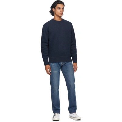 Shop Levi's Blue Relaxed Crewneck Sweatshirt In Olympus