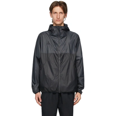 Shop Nike Grey & Black Acg Jacket In 010 Black/a