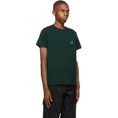 Shop Loewe Green Anagram T-shirt In 4290 Forest