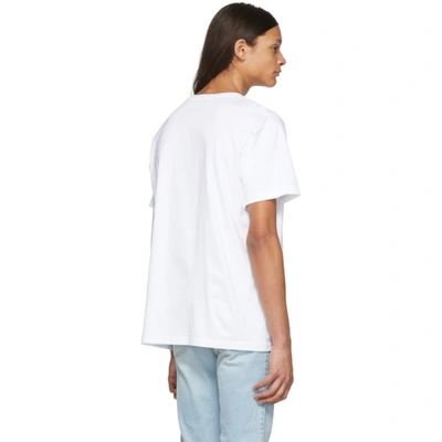 Shop Givenchy White Tufting Logo T-shirt In 100 White